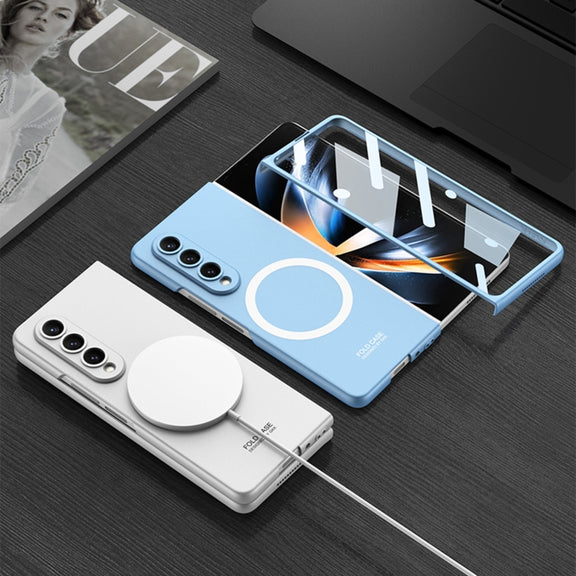For Samsung Galaxy Z Fold4 GKK MagSafe Ultrathin Integrated Shockproof Protective Phone Case(Silver)