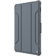 For Xiaomi Pad 5 Pro 12.4 inch  NILLKIN Bumper Pro Leather Tablet Case with Pen Slot & Sleep / Wake-up Function(Grey)