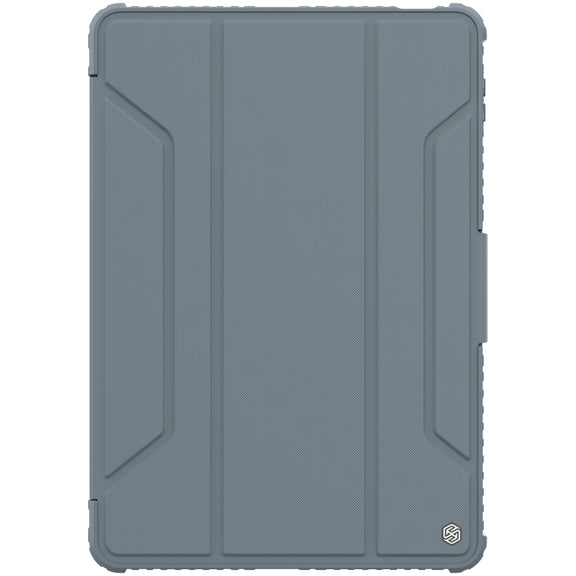For Xiaomi Pad 5 Pro 12.4 inch  NILLKIN Bumper Pro Leather Tablet Case with Pen Slot & Sleep / Wake-up Function(Grey)