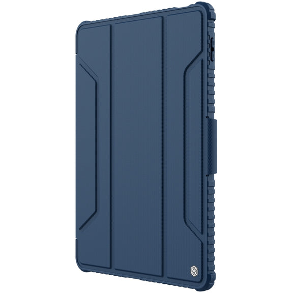 For Xiaomi Pad 5 Pro 12.4 inch NILLKIN Bumper Pro Leather Tablet Case with Pen Slot & Sleep / Wake-up Function(Blue)