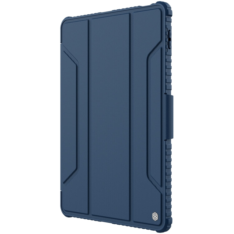 For Xiaomi Pad 5 Pro 12.4 inch NILLKIN Bumper Pro Leather Tablet Case with Pen Slot & Sleep / Wake-up Function(Blue)