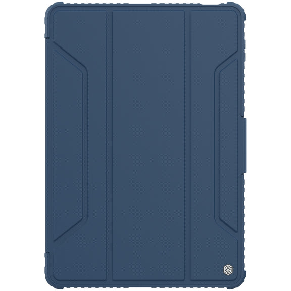 For Xiaomi Pad 5 Pro 12.4 inch NILLKIN Bumper Pro Leather Tablet Case with Pen Slot & Sleep / Wake-up Function(Blue)