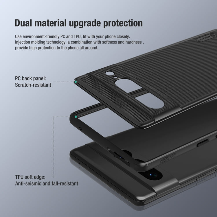 For Google Pixel 7 Pro 5G NILLKIN Super Frosted Shield Pro PC + TPU Phone Case(Black) - free shipping - PMC Jewellery - Order now!