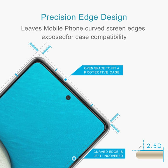 For Samsung Galaxy A54 5G 50pcs 0.26mm 9H 2.5D Tempered Glass Film