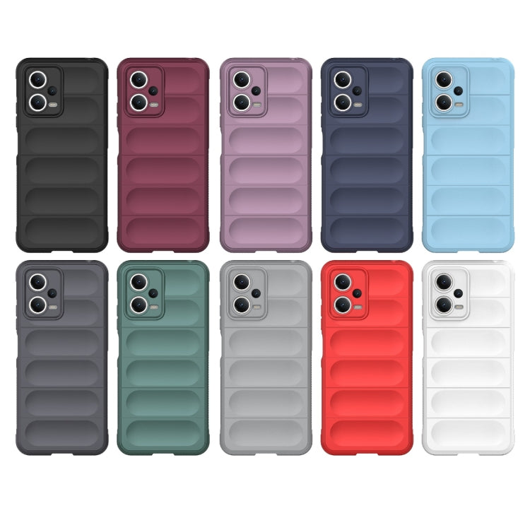 For Xiaomi Redmi Note 12 5G /  Note 12 5G India Magic Shield TPU + Flannel Phone Case(Black)