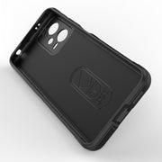 For Xiaomi Redmi Note 12 5G /  Note 12 5G India Magic Shield TPU + Flannel Phone Case(Black)