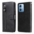 For Xiaomi Redmi Note 12 China Calf Texture Zipper Leather Phone Case(Black) - free shipping - PMC TechLife - Order now!