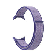 For Google Pixel Watch Nylon Woven Plastic Connector Watch Band(Blue Purple)
