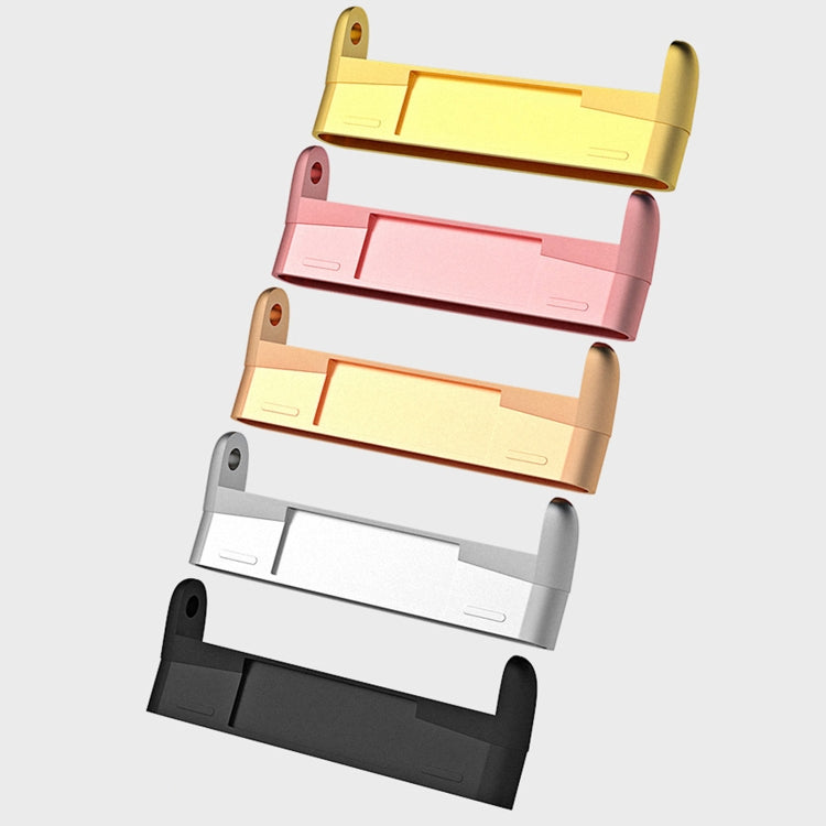 For Fitbit Versa 4 / Versa 3 / Sense 2 1 Pairs Watch Band Connector(Silver)