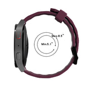 20mm Football Texture Silicone Watch Band(White)