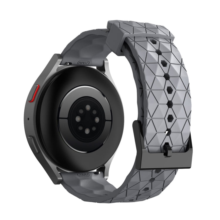 20mm Football Texture Silicone Watch Band(Grey) - free shipping - PMC TechLife - Order now!