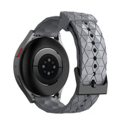 20mm Football Texture Silicone Watch Band(Grey)