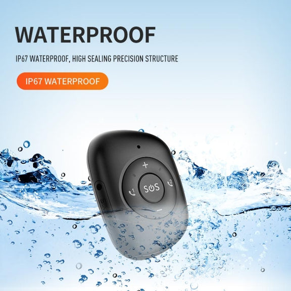 RF-V50 IP67 Water-resistant 4G LTE 3G 2G GSM Elderly SOS Button Emergency Alarm GPS Tracker(Black)