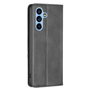 For Samsung Galaxy A54 5G Prismatic Invisible Magnetic Leather Phone Case(Black)