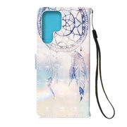 For Samsung Galaxy S23 Ultra 5G 3D Painting Horizontal Flip Leather Phone Case(Dream Wind Chimes)