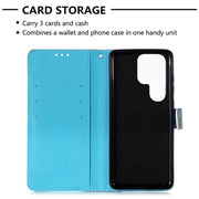 For Samsung Galaxy S23 Ultra 5G 3D Painting Horizontal Flip Leather Phone Case(Dream Wind Chimes)