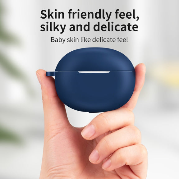 For Realme T100 Wireless Earphone Silicone Protective Case(Midnight Blue)