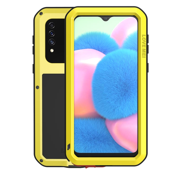 For Galaxy A30s LOVE MEI Metal Shockproof Waterproof Dustproof Protective Case(Yellow) - free shipping - PMC TechLife - Order now!