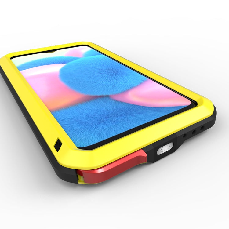 For Galaxy A30s LOVE MEI Metal Shockproof Waterproof Dustproof Protective Case(Yellow) - free shipping - PMC TechLife - Order now!