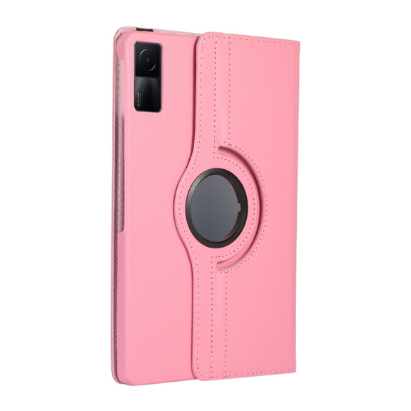 For Xiaomi Redmi Pad 10.61 360 Degree Rotation Litchi Texture Leather Tablet Case(Pink)