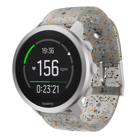 For Suunto 5 Peak Silicone Watch Band(Green Orange Gray) - free shipping - PMC Jewellery - Order now!