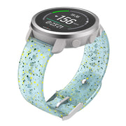 For Suunto 5 Peak Silicone Watch Band(Green Yellow Blue)