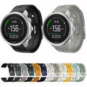 For Suunto 5 Peak Silicone Watch Band(Green Yellow Blue)