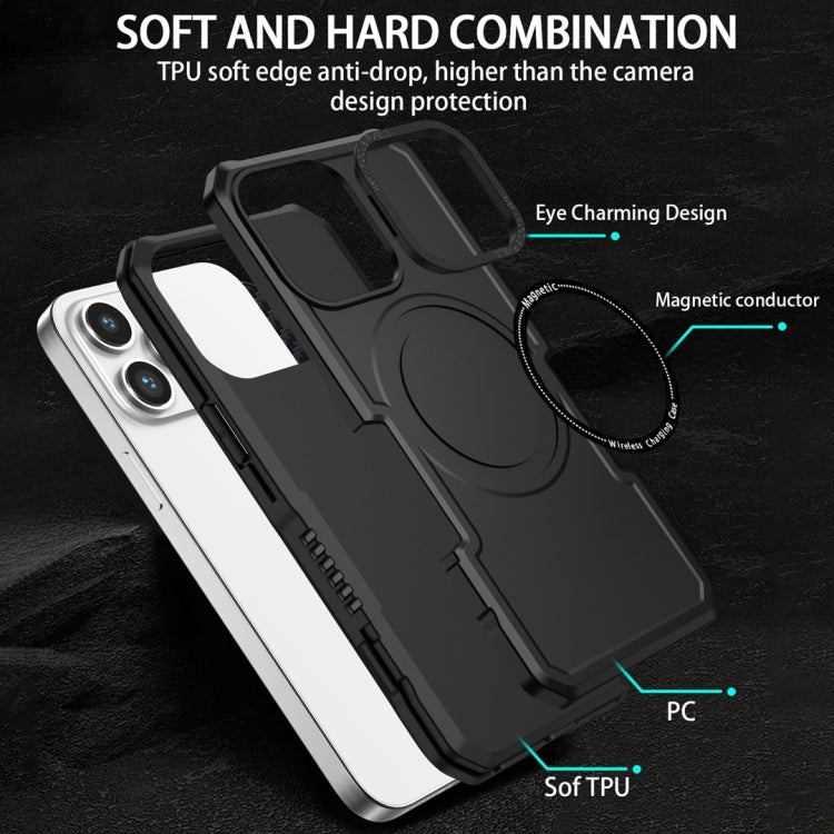 For Samsung Galaxy S23+ 5G MagSafe Shockproof Armor Phone Case(Black) - Galaxy S23+ 5G Cases by PMC TechLife | Online Shopping South Africa | PMC TechLife