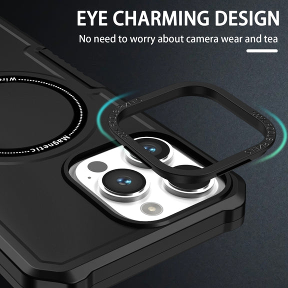 For Samsung Galaxy S20 FE MagSafe Shockproof Armor Phone Case(Black)