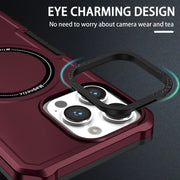 For Samsung Galaxy S20 FE MagSafe Shockproof Armor Phone Case(Wine Red)