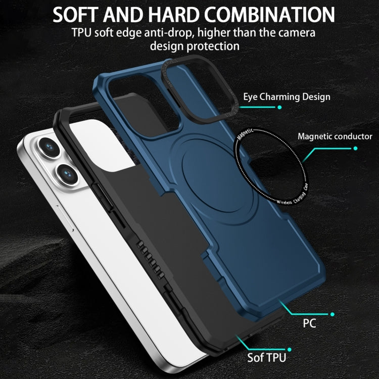 For Samsung Galaxy S20 FE MagSafe Shockproof Armor Phone Case(Dark Blue) - Galaxy S20 FE Cases by PMC TechLife | Online Shopping South Africa | PMC TechLife