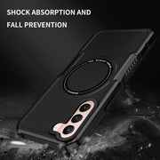 For Samsung Galaxy S21 5G MagSafe Shockproof Armor Phone Case(Black)