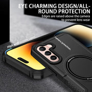 For Samsung Galaxy S21 5G MagSafe Shockproof Armor Phone Case(Black)