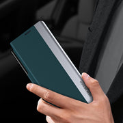 For Samsung Galaxy Z Fold4 Shockproof Full Coverage Leather Phone Case with Pen Slot(Green)