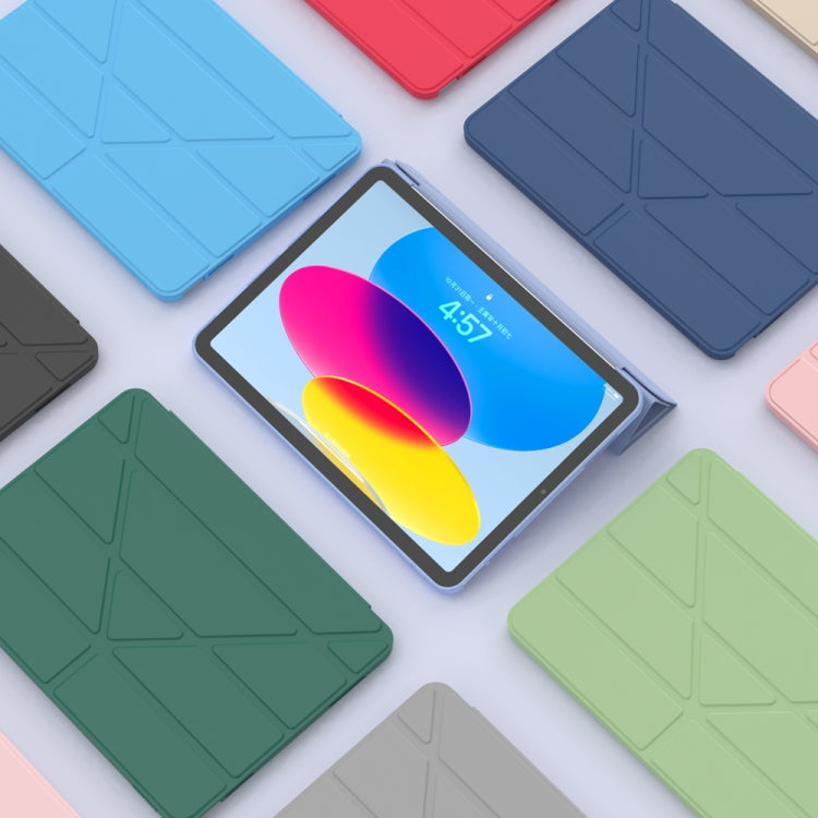 For iPad 2025 / 2022 Multi-folding TPU Leather Smart Tablet Case(Rose Gold) - iPad 2025 / 2022 Cases by PMC TechLife | Online Shopping South Africa | PMC TechLife | Buy Now Pay Later Mobicred