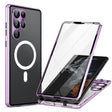 For Samsung Galaxy S22 Ultra 5G Lens Protector MagSafe Double Sided Magnetic Phone Case (Purple) - Galaxy S22 Ultra 5G Cases by PMC TechLife | Online Shopping South Africa | PMC TechLife