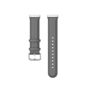 For Fitbit Versa 3 / Sense Genuine Leather Watch Band(Grey)