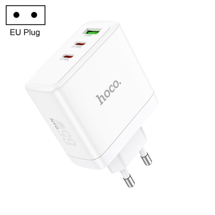 hoco N30 Glory PD 65W USB+ Dual USB-C/Type-C Interface Fast Charge Charger, EU Plug(White) - free shipping - PMC TechLife - Order now!
