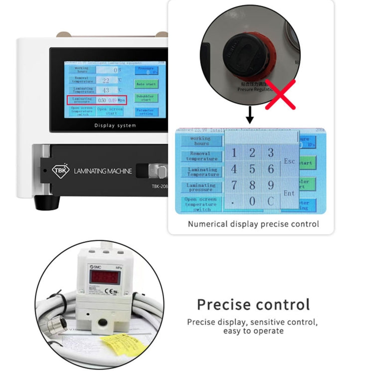 TBK 208M 3 in 1 Mini LCD Touch Screen Vacuum Laminating Bubble Remover Machine, Plug:US Plug - free shipping - PMC Jewellery - Order now!