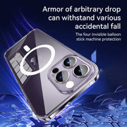 For iPhone 14 Pro Max SULADA Jingpin Series All-inclusive Lens Electroplated TPU Phone Case(Transparent)
