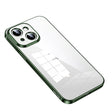 For iPhone 14 SULADA Shine Through Series Plating TPU Transparent Phone Protective Case(Green) - iPhone 14 Cases by SULADA | Online Shopping South Africa | PMC TechLife | Buy Now Pay Later Mobicred