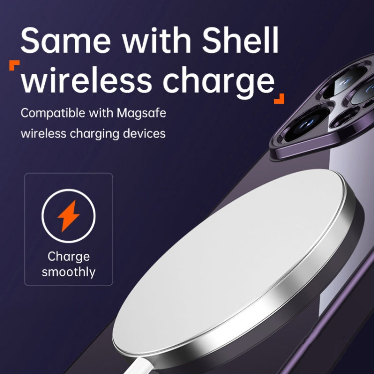 For iPhone 14 Plus SULADA Shine Through Series Plating TPU Transparent Phone Protective Case(Blue) - iPhone 14 Plus Cases by SULADA | Online Shopping South Africa | PMC TechLife | Buy Now Pay Later Mobicred