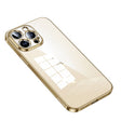 For iPhone 14 Pro Max SULADA Shine Through Series Plating TPU Transparent Phone Protective Case(Gold) - iPhone 14 Pro Max Cases by SULADA | Online Shopping South Africa | PMC TechLife | Buy Now Pay Later Mobicred