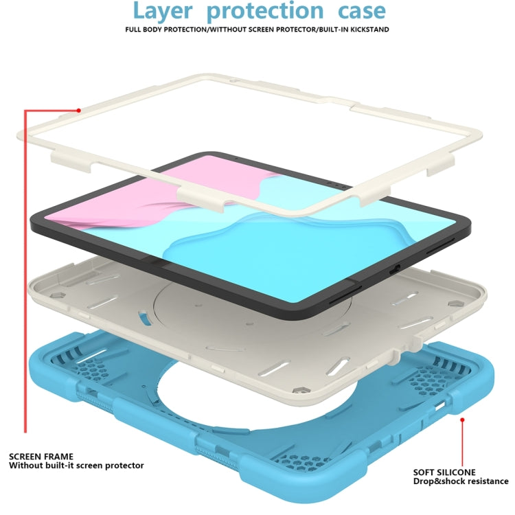 For iPad 2025 / 2022 360 Rotation PC+Silicone Tablet Case(Sky Blue) - iPad 2025 / 2022 Cases by PMC TechLife | Online Shopping South Africa | PMC TechLife | Buy Now Pay Later Mobicred