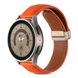For Coros Pace 2/Coros Apex 42mm Universal Folding Buckle Genuine Leather Watch Band(Orange) - free shipping - PMC TechLife - Order now!