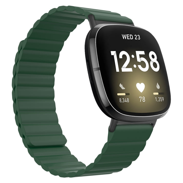 For Fitbit Versa 3 / Sense Universal Magnetic Silicone Watch Band(Green) - free shipping - PMC TechLife - Order now!
