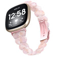 For Fitbit Versa 3 / Sense Universal Rhombus Resin Watch Band(Pink Flower) - free shipping - PMC TechLife - Order now!