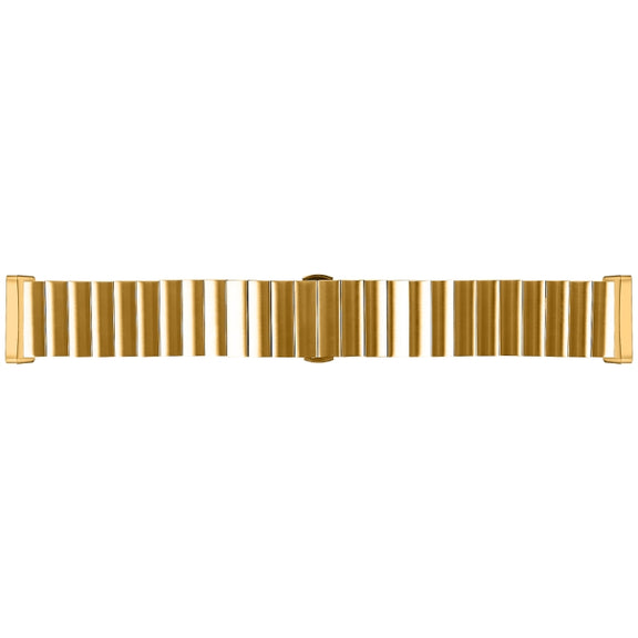 For Fitbit Versa 3 / Sense Universal Butterfly Buckle Metal Watch Band(Gold)