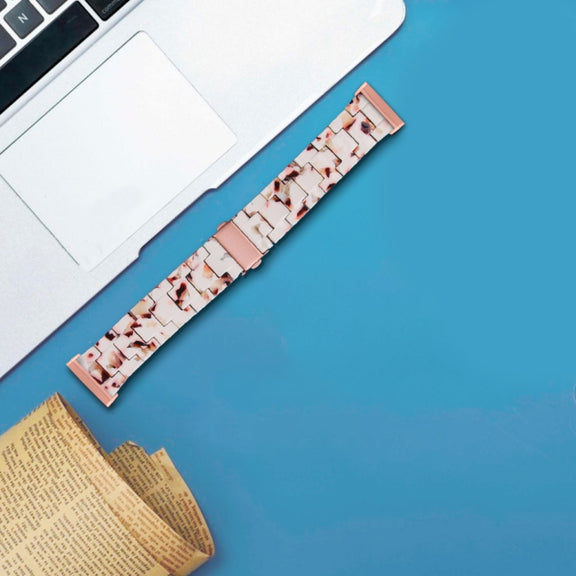 For Fitbit Versa 3 / Sense Universal Resin Watch Band(Nougat)