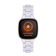 For Fitbit Versa 4 / Sense 2 Universal Resin Watch Band(White)